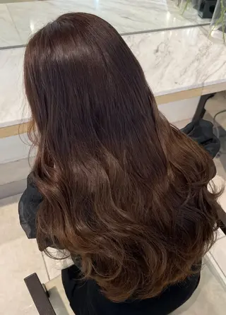 ロング カラー Euphoria新宿店所属・縮毛矯正/透明感 カラー/SHOKIのヘアスタイル