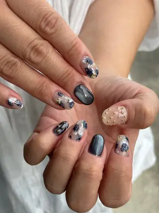 ネイル hinako /個性派ニュアンスのネイルデザイン