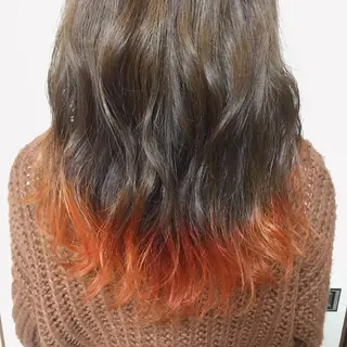 ロング 為近日向子🐥暖色 💘顔周りカット🌈のヘアスタイル