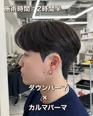 ミディアム パーマ メンズ 🏆メンズヘア特化 🥇代表りんぺーのヘアスタイル