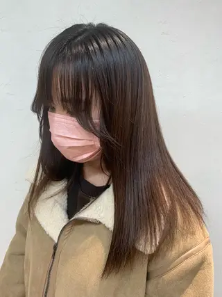 セミロング 透明感カラー/ ダブルカラー /ソラのヘアスタイル