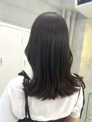 セミロング カラー 韓国ヘア☁️ mitsukiのヘアスタイル