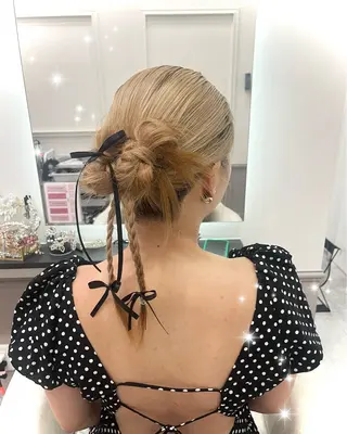 セミロング ヘアアレンジ lien ヒジリのヘアスタイル