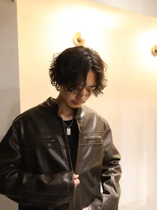 ショート パーマ メンズパーマ梅田 ・川副史晶のヘアスタイル