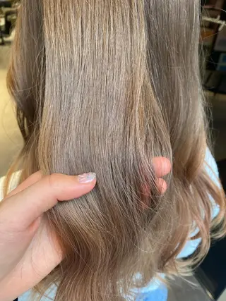 セミロング カラー ヘアアレンジ アンククロス渋谷【ANKH CROSS】所属・韓国ヘア┊︎レイヤー ┊︎haruka🌙のヘアスタイル