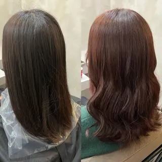 ロング カラー RIYA❤︎ Aujuaソムリエのヘアスタイル