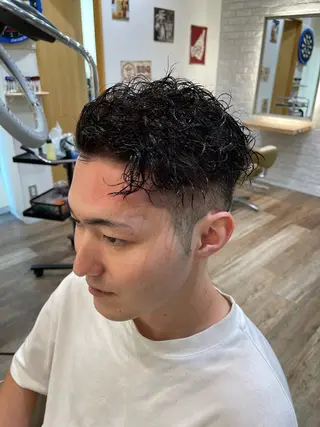 ショート パーマ メンズ メンズパーマ 北原寿樹のヘアスタイル