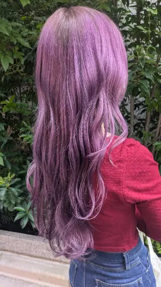 ロング カラー fuwat所属・秋葉原でカラーする なら🐉ちぇーたんのヘアスタイル