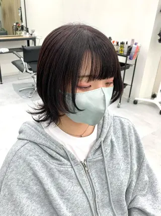 ミディアム カラー レイヤー ハイトーン 暖色⭐︎KANAKOのヘアスタイル