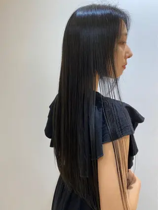 ロング 縮毛矯正、髪質改善／ 松田 龍之介のヘアスタイル