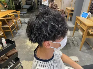 ミディアム メンズパーマ特化/ 町田甲陽✨のヘアスタイル