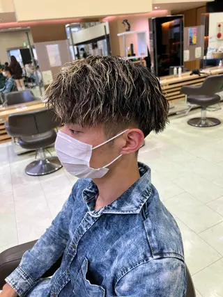 パーマ メンズ 韓国🩶Y2Kネイル 💫くれはのネイルデザイン