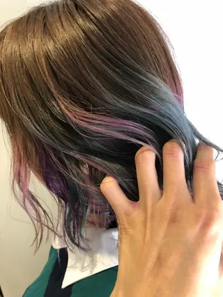 ミディアム カラー 原宿サロン代表 デザインカラー伊藤卓のヘアスタイル