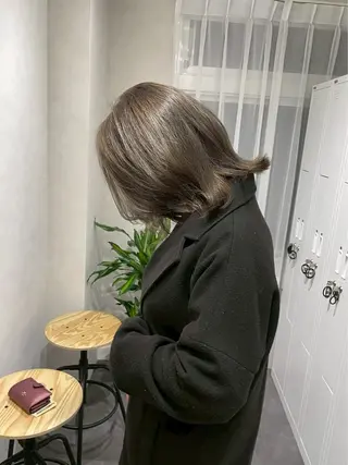 ミディアム カラー 縮毛矯正モデル募集中 /西梅田/筒井大翔のヘアスタイル