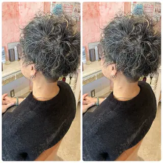 ショート パーマ メンズ おおやま たくみのヘアスタイル