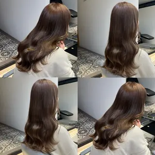 セミロング カラー カジュアルを女っぽく 𝗮𝘆𝗮𝗰𝗼のヘアスタイル