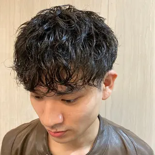 ショート パーマ メンズ HIROGINZA川崎店所属・メンズ専門💈中島 太一💈のヘアスタイル
