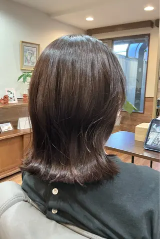 ミディアム カラー Annon プライベートサロンのヘアスタイル