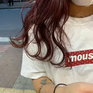 セミロング カラー 韓国ヘア🦋 MIYUのヘアスタイル