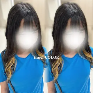 ロング カラー ベージュ/つや髪/ レイヤー／ゆいなのヘアスタイル