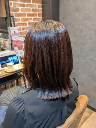 ミディアム 寺田百花/髪質改善/ カットモデル募集のヘアスタイル