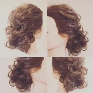 セミロング ヘアアレンジ ✨🌿大人可愛い愛さ れhair🌿✨松本のヘアスタイル