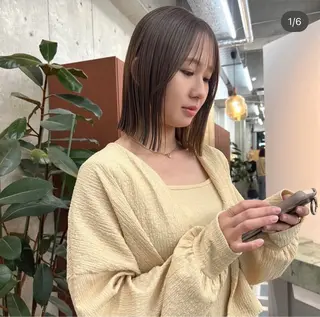 ミディアム 伊藤 優里のヘアスタイル