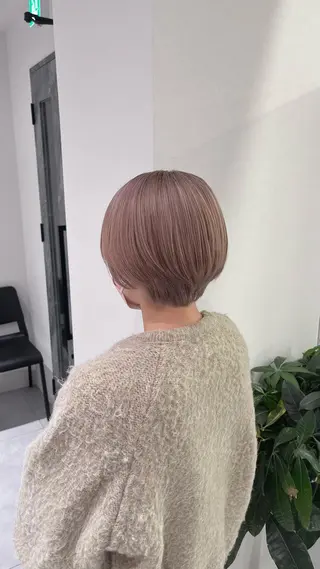 ショート カラー 髪質改善/レイヤー 兼折楓馬のヘアスタイル