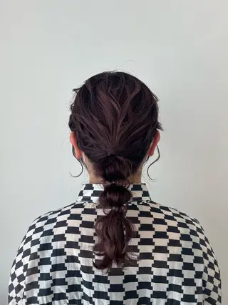 ヘアアレンジ アレンジ/ブラウン カラー HARU🕯のヘアスタイル