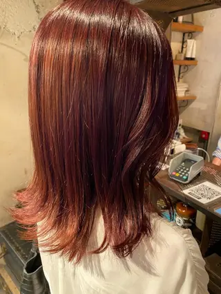 ミディアム カラー お任せヘア☘️☘️ 及川渚のヘアスタイル