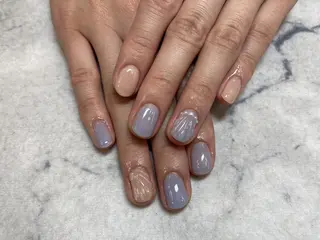 ネイル ネイルリボン 受付スタッフのネイルデザイン