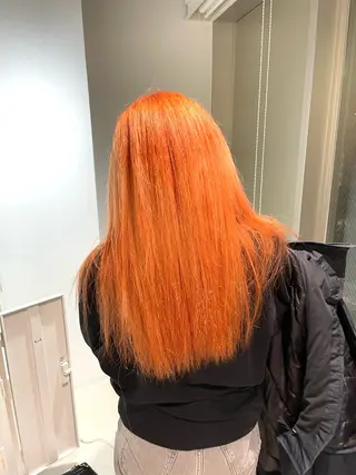 ロング カラー パーマ&ブリーチ /飯牟田/GEAR.のヘアスタイル