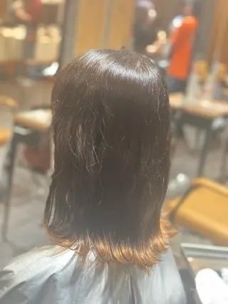 セミロング 尾崎 優也のヘアスタイル