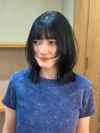 ミディアム カラー 伊藤ゆかり/髪質改善 /透明感カラーのヘアスタイル