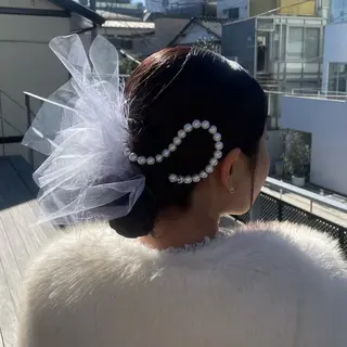 ヘアアレンジ トレンドカラー🥣／ ヘアアレンジ✩.*˚のヘアスタイル