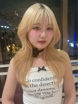 セミロング 縮毛・髪質改善🩰 mai🐰ྀི🤍のヘアスタイル