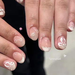 ネイル honoka ガーリーネイル໒꒱のネイルデザイン