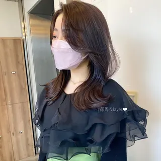 セミロング カラー 🥣 hashi 🛋️のヘアスタイル