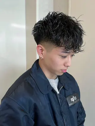 パーマ メンズ k.e.y銀座店所属・安藤幹人 メンズカット/パーマのヘアスタイル