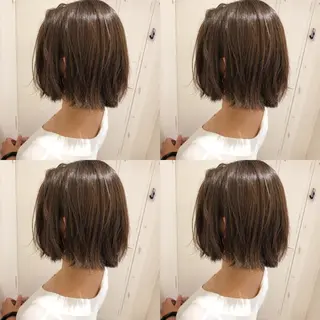 カラー ショート/ボブ/ 白髪ぼかし/しんやのヘアスタイル