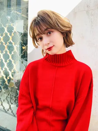 カラー MUSASHI ブリーチカラー◎のヘアスタイル