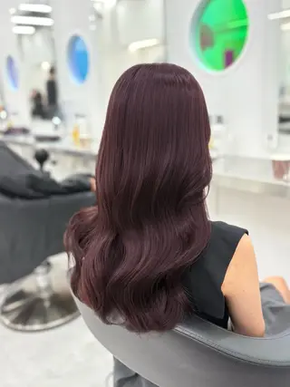 ロング カラー ヘアアレンジ 🫧‪🎀うる艶暖色 🏹Nanako🎀のヘアスタイル