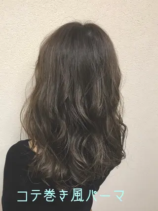 セミロング パーマ Arly所属・MARU🎀髪質改善 ×コテ巻き風パーマのヘアスタイル