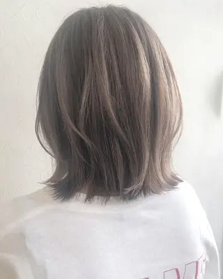 ミディアム カラー nakahara madokaのヘアスタイル