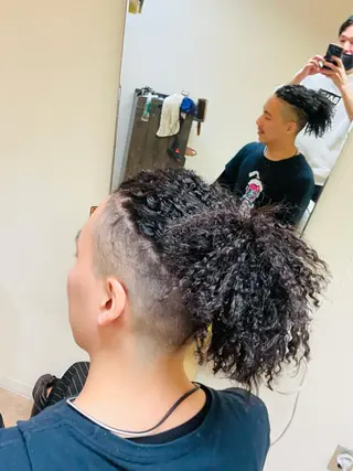 セミロング パーマ ヘアアレンジ メンズ ☆1109☆所属・メンズ大歓迎‼︎ ✨seigo✨のヘアスタイル