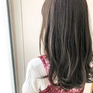ミディアム カラー ネイル 中山 天地のヘアスタイル