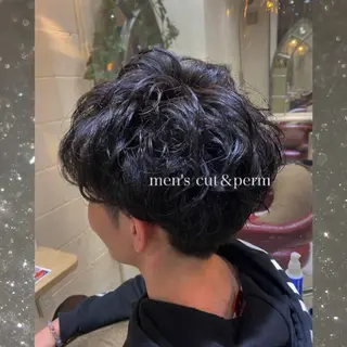 ショート パーマ メンズ メンズ特化🔮 笠原慧のヘアスタイル