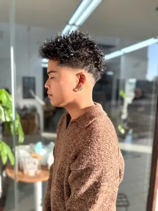 ショート パーマ メンズ メンズパーマの達人 /タカシマ　ダイスケのヘアスタイル