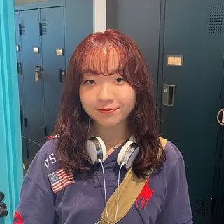 カラー 韓国ヘア AINA🐱のヘアスタイル