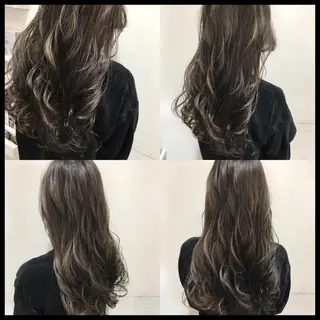 セミロング カラー 似合わせ/ブリーチ カラー.岡田友仁のヘアスタイル